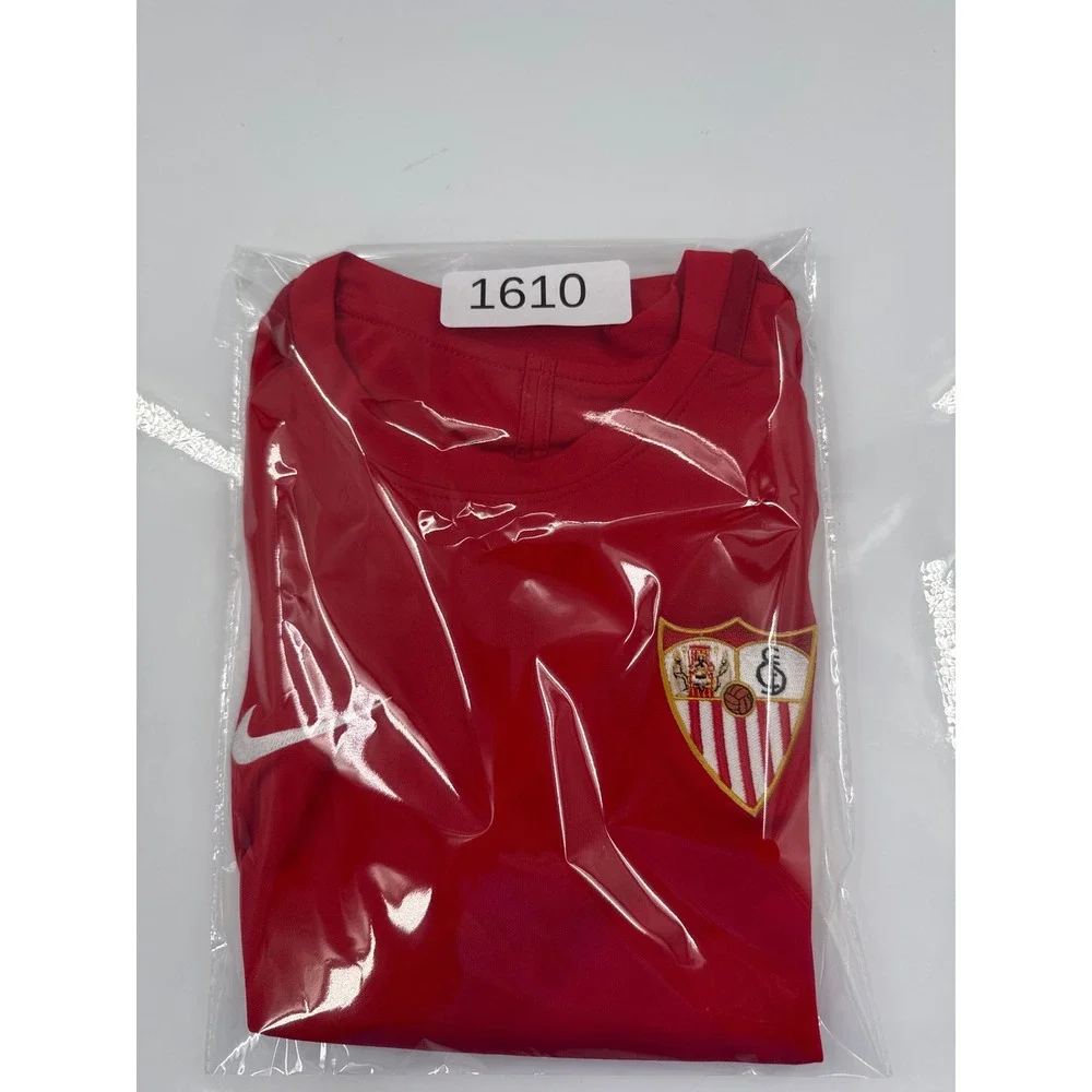 Nike Sevilla FC Dri-FIT Training Jersey Kids XL Red Soccer Shirt Short‎ Sleeve